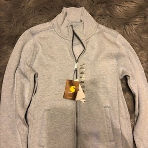 Really light blue carhartt zip up jacket!